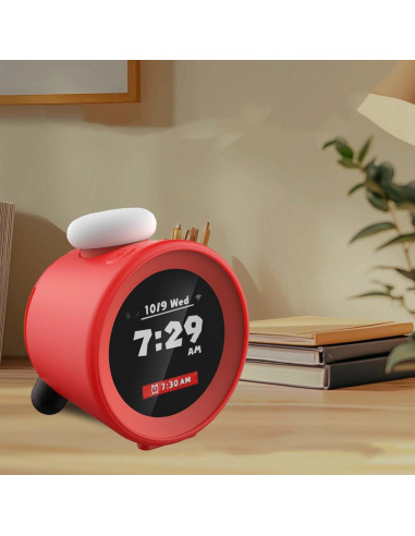 Funda Protectora Silicona NOUKAJU para Nintendo Alarmo Rojo