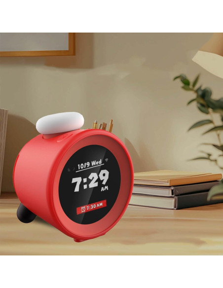 Funda Protectora Silicona NOUKAJU para Nintendo Alarmo Rojo