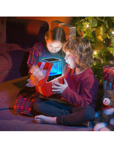 Altavoz Bluetooth Ebhako W10 con Luz Nocturna y Reloj