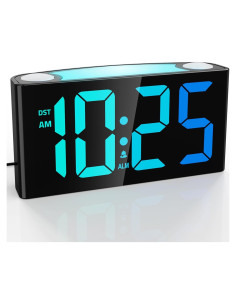 Reloj Despertador Digital Mesqool LED RGB con Luz Nocturna