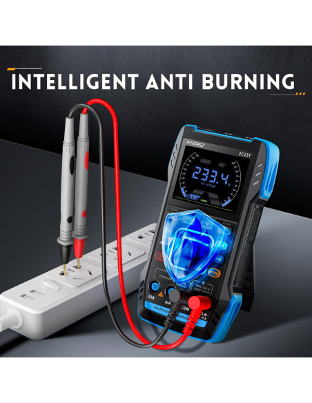 Osciloscopio de Mano FNIRSI 2C23T 10MHz 2 Canales Multímetro