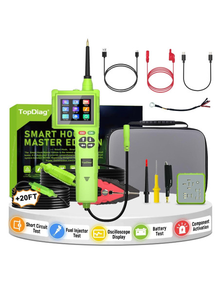 Kit de Prueba de Circuito Automotriz TopDiag P200 Pro 9V-48V