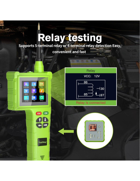 Kit de Prueba de Circuito Automotriz TopDiag P200 Pro 9V-48V