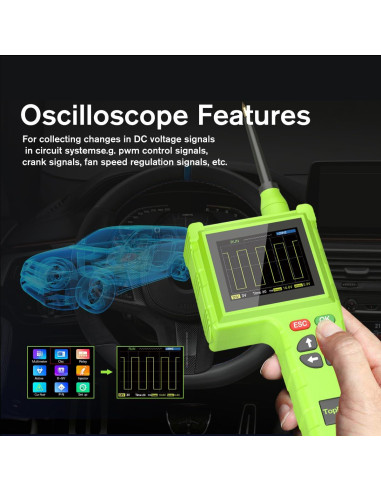 Kit de Prueba de Circuito Automotriz TopDiag P200 Pro 9V-48V