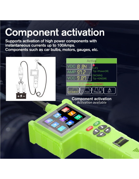 Kit de Prueba de Circuito Automotriz TopDiag P200 Pro 9V-48V