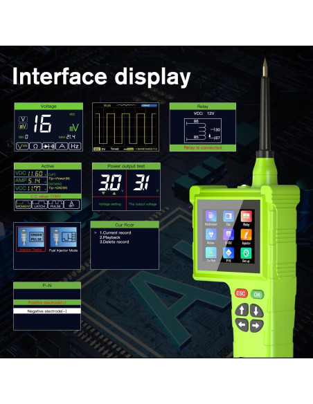 Kit de Prueba de Circuito Automotriz TopDiag P200 Pro 9V-48V