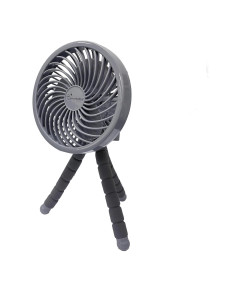 Ventilador portátil Dreambaby Smart Grip Deluxe gris, ajustable