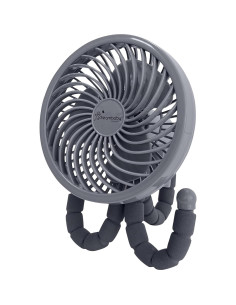 Ventilador portátil Dreambaby Smart Grip Deluxe gris, ajustable 2