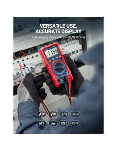 Multímetro Digital AstroAI ASIM4K0R TRMS 4000 Cuentas 2