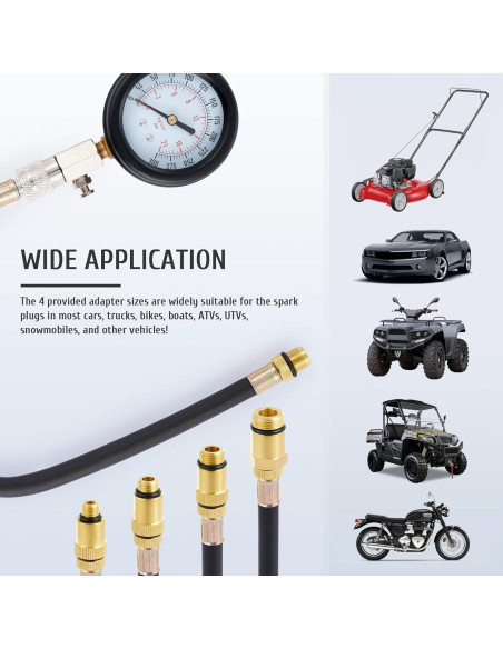 Probador de Compresión Orion Motor Tech 0-300 PSI 8PCS