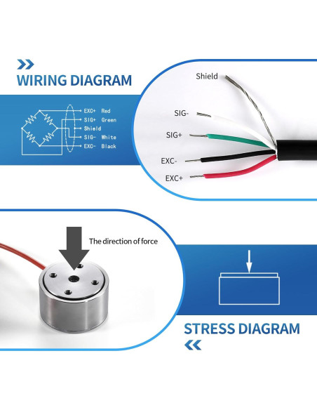 Célula de Carga QILICHUANGAN 2000KG Acero Inoxidable