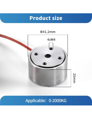 Célula de Carga QILICHUANGAN 2000KG Acero Inoxidable