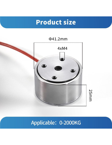 Célula de Carga QILICHUANGAN 2000KG Acero Inoxidable