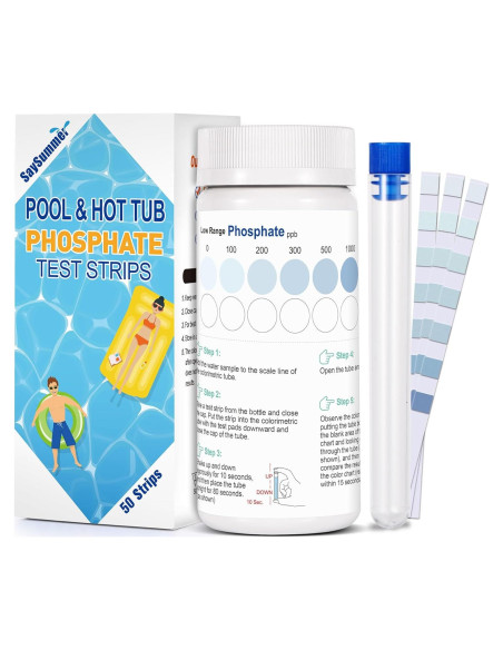 Kit de Prueba de Fosfato SaySummer - 50 Tiras para Piscina