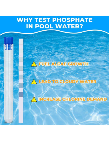 Kit de Prueba de Fosfato SaySummer - 50 Tiras para Piscina