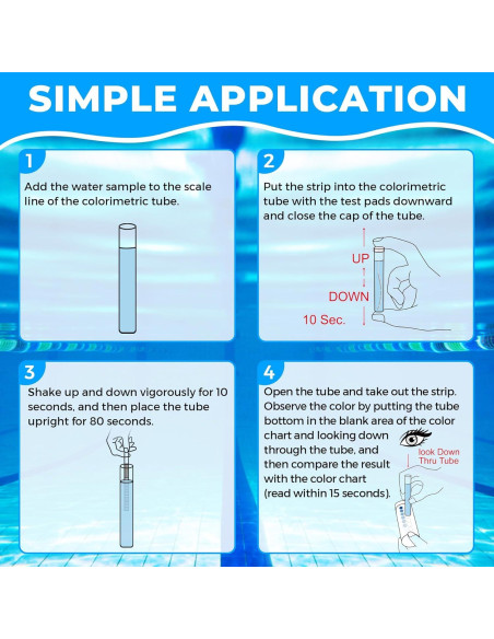 Kit de Prueba de Fosfato SaySummer - 50 Tiras para Piscina