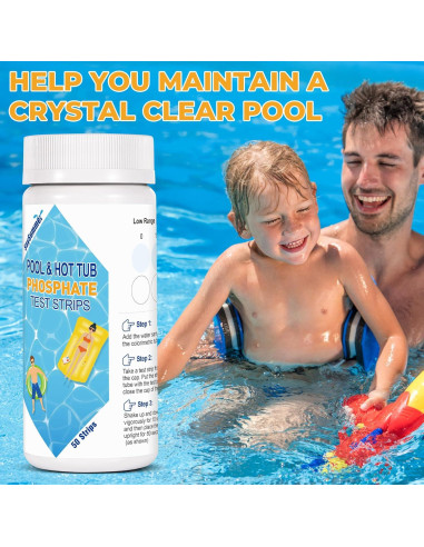 Kit de Prueba de Fosfato SaySummer - 50 Tiras para Piscina