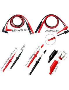 Kit de Prueba Multímetro Aidetek 600V 1A CATII 1000V 2