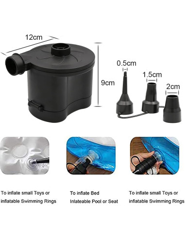 Bomba de Aire Eléctrica Inalámbrica 3T6B para Inflables