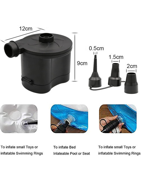 Bomba de Aire Eléctrica Inalámbrica 3T6B para Inflables