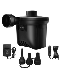 Bomba de aire eléctrica Jaokiy 420 LPM con 3 boquillas