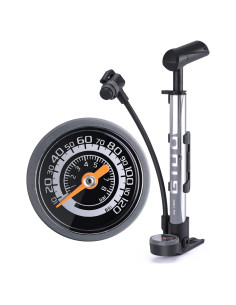 Mini bomba de bicicleta CXWXC con manómetro 120 PSI