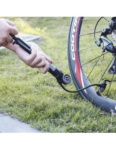 Mini bomba de bicicleta CXWXC con manómetro 120 PSI 2