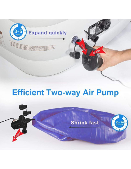 Bomba de Aire Eléctrica FBve 100-240V/12V DC Portátil 50W