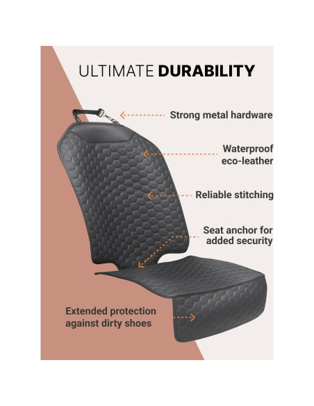 Protector de Asiento de Coche Owleys CSPblack01 Negro Impermeable