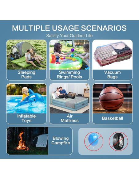 Mini Inflador de Aire Portátil XINBAOHONG 2000mAh USB-C