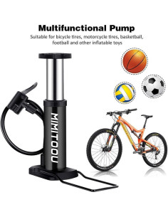 Bomba de Bicicleta MIMITOOU Mini Portátil Aluminio 350g 2