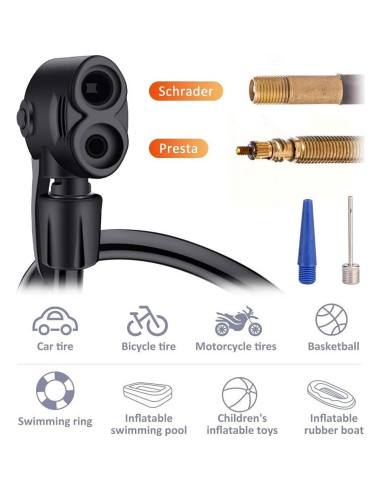 Bomba de Bicicleta MIMITOOU Mini Portátil Aluminio 350g