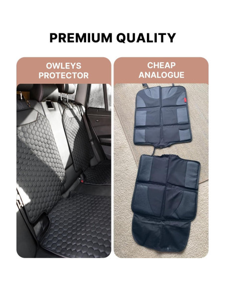 Protector de Asiento de Coche Owleys CSPblack01 Negro Impermeable