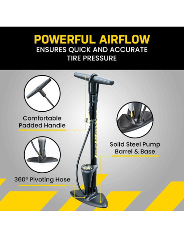 Bomba de pie Topeak JoeBlow Max HP 160 PSI 11 Bar