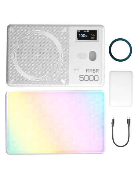 Luz LED RGB Godox MA5R para Selfies y Video 1800-10000K