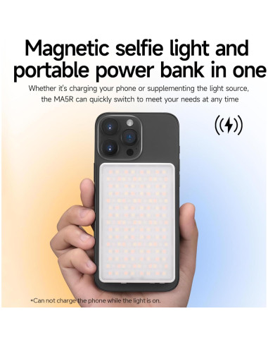 Luz de Selfie Godox MA5R Magnética RGB 14 Modos 1800K-10000K