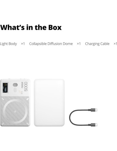 Luz de Selfie Godox MA5R Magnética RGB 14 Modos 1800K-10000K