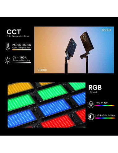 Luz de Cámara Godox M1 RGB LED Portátil 2500-8500K CRI 97+