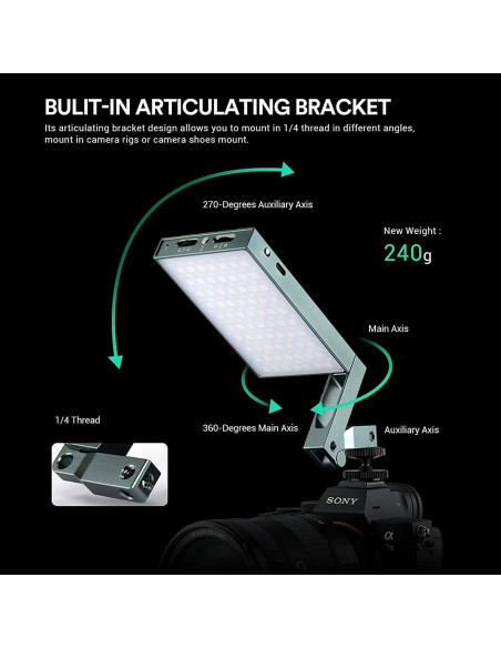 Luz de Cámara Godox M1 RGB LED Portátil 2500-8500K CRI 97+