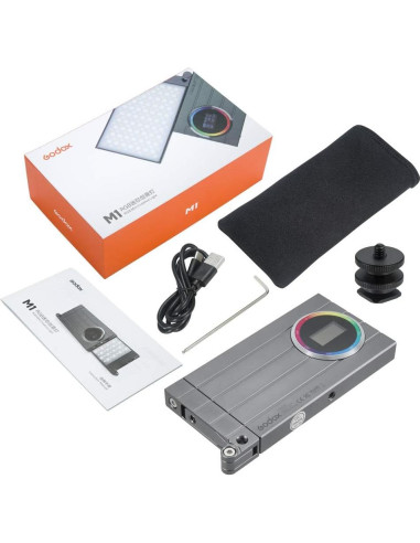 Luz de Cámara Godox M1 RGB LED Portátil 2500-8500K CRI 97+