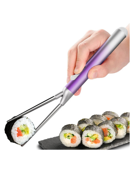 Juego de Palillos de Metal IROJEEF 25.8 cm Púrpura