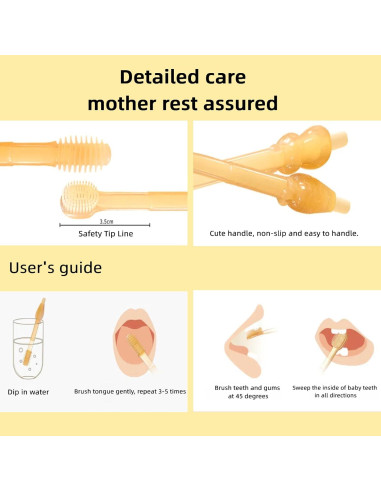 Cepillo de Dientes para Bebés FOREVIVE Ámbar 6-12 Meses