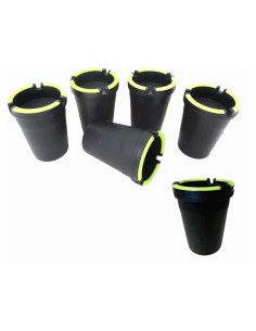 Paquete de 6 Ceniceros Portátiles TSY TOOL Brillan en la Oscuridad