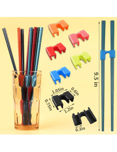 Juego de 5 Pares de Palillos con Ayudantes M MUGIT - Flor de Cerezo 2