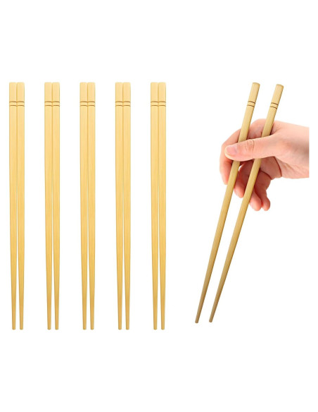 Palillos Reutilizables de Bambú HOPELF 24.13 cm 5 Pares