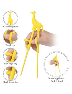 Palillos de Entrenamiento para Niños Greenleaf 4 Piezas 2