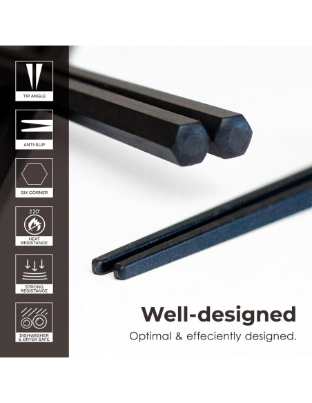 Palillos de Resina Himawaridou 23 cm Hechos en Japón