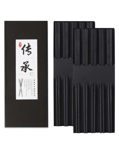 10 Pares de Palillos de Fibra de Vidrio Lusanville 24 cm