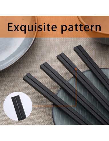 10 Pares de Palillos de Fibra de Vidrio Lusanville 24 cm