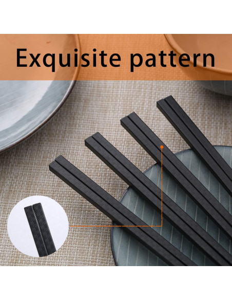 10 Pares de Palillos de Fibra de Vidrio Lusanville 24 cm